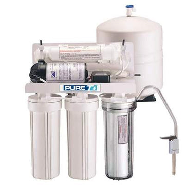 PureT (RO5-50-WP) 5 Stage Reverse Osmosis System 50 GPD w- Booster Pump