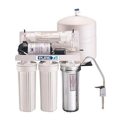 PureT (RO5-50-WP) 5 Stage Reverse Osmosis System 50 GPD w- Booster Pump