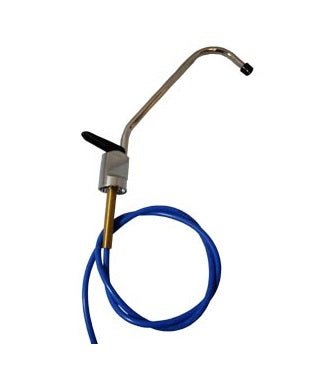 QMP-(QMPT102)-Faucet-w--Tubing-Attached-Long-Reach-Non-Air-Gap-Chrome-w--Black-Tip,Isopure-Water,3