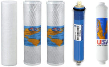 Load image into Gallery viewer, Replacement Annual Filter Kit with RO Membrane for PureValue 5EZ50 Reverse Osmosis Systems by IPW Industries Inc. - Isopure Water - PX05/2XOMB9345/TLC50/K2533JJ
