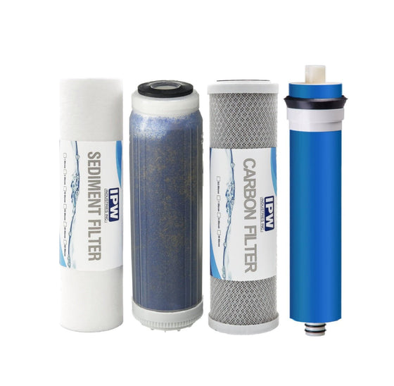 Replacement-Water-Filter-Set-For-4-Stage-Reef-Aquarium-Deionized-Reverse-Osmosis-Water-Filter-System,Isopure-Water,12