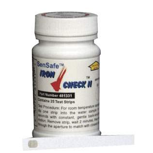 Sensafe-(480025)-Iron-Check-II,-(Fe+2);-Bottle-of-25-Test-Strips,Isopure-Water,12