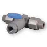 SMC-(6890590)-689-Series-T-Link-Feed-Valve-1/2-FPT-x-1/2-MPT-x-1/4-NPT-NSF,Isopure-Water,1