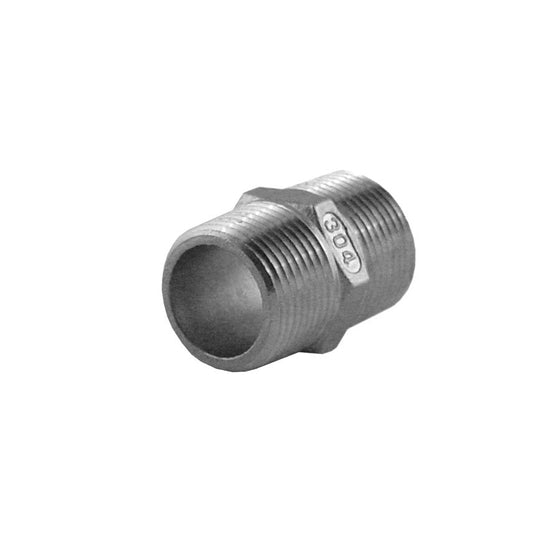 Stainless-Steel-Connectors--3/4-Stainless-Steel-Hex-Nipple,Isopure-Water,2