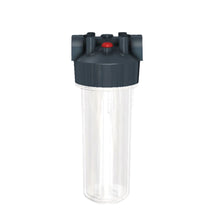 Load image into Gallery viewer, Pentek Dura-Series 10 inch clear filter housing R50071 with pressure relief
