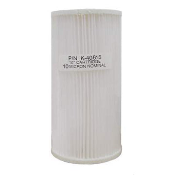 Unicel (K-40615-B) 10" x 4.5" Pleated 10 Micron Polypropylene Filter