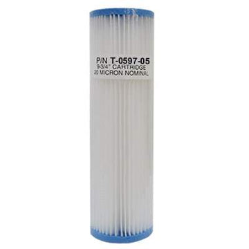 Unicel (T-0597-05-B) 9.75"x2.75" Pleated Polyester 4 Sq. Ft 5 Micron Filter