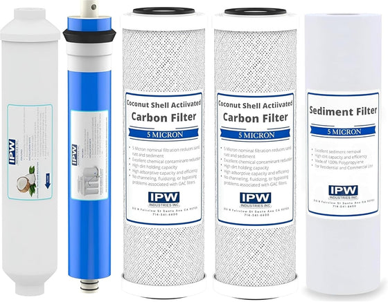 PureT-RO550-905EZ-Compatible-5-Stage-Reverse-Osmosis-Replacement-Filter-Bundle-(50-GPD,-Universal),Isopure-Water,12