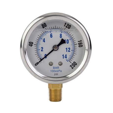 Watts-PG15L25-0-200-psi-Pressure-Gauge-Liquid-Filled-Side-Mount,Isopure-Water,6