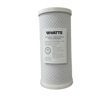 Load image into Gallery viewer, Watts (WCBFF975) 10&quot; x 4.5&quot; Big Blue Coconut Carbon Block 5 Micron Filter - Isopure Water - WCBFF975
