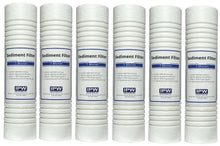 Load image into Gallery viewer, 1 Micron 10&quot; x 2.5&quot; Grooved Sediment Water Filter Replacement Cartridge | 6-Pack
