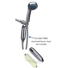 Load image into Gallery viewer, H2O International (SHH-SN-IL) Deluxe In-Line Filter for Handheld Shower Head; SATIN NICKEL
